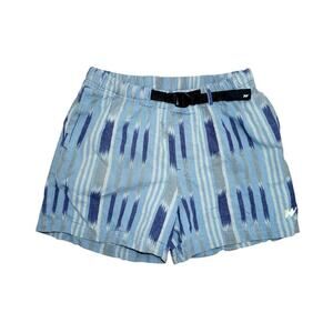 Without Walls Ikat Stripe Trail Shorts – Size S – Built-In Belt – Boho Outdoor